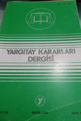 Yargıtay Kararları Dergisi 2000 / 26-5