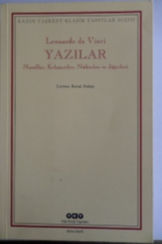 Yazılar Masallar Kehanetler Nükteler ve Diğerleri Leonardo Da Vinci