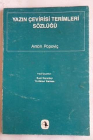 Yazın Çevirisi Terimleri Sözlüğü Anton Popoviç