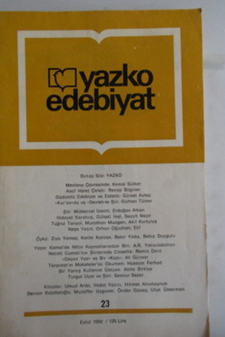 Yazko Edebiyat 1982 / 23