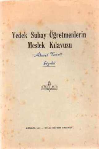 Yedek Subay Öğretmenlerin Meslek Kılavuzu