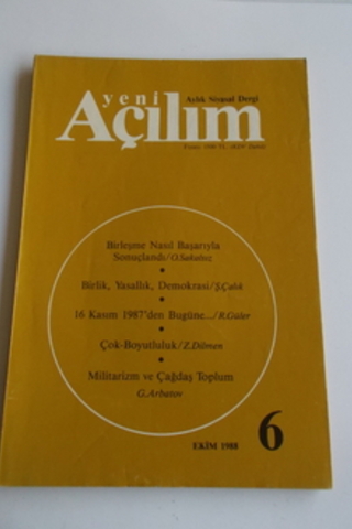 Yeni Açılım 1988 / 6