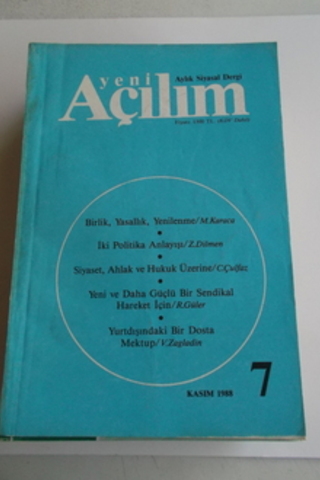 Yeni Açılım 1988 / 7