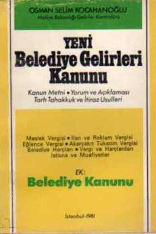 Yeni Belediye Gelirleri Kanunu Osman Selim Kocahanoğlu