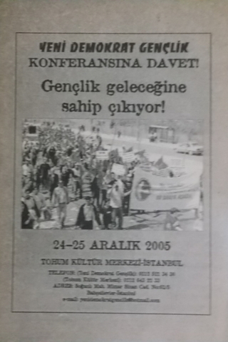 Yeni Demokrat Gençlik Konferansına Davet!