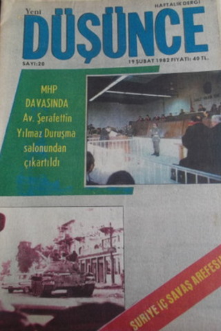 Yeni Düşünce 1982 / 20