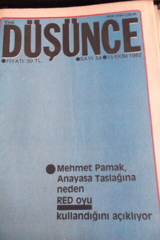 Yeni Düşünce 1982 / 54