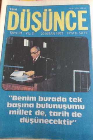 Yeni Düşünce 1983 / 81