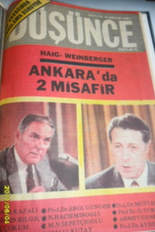 Yeni Düşünce Dergisi (1981 Ciltli) Yeni Düşünce Dergisi (1981 Ciltli)