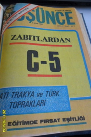 Yeni Düşünce Dergisi (1982 Ciltli) Yeni Düşünce Dergisi (1982 Ciltli)