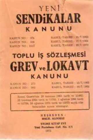 Yeni Sendikalar Kanunu