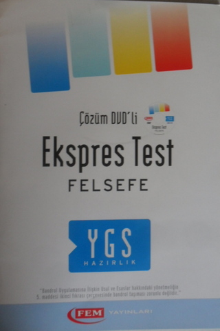 YGS Çözüm DVD'li Ekspres Test Felsefe
