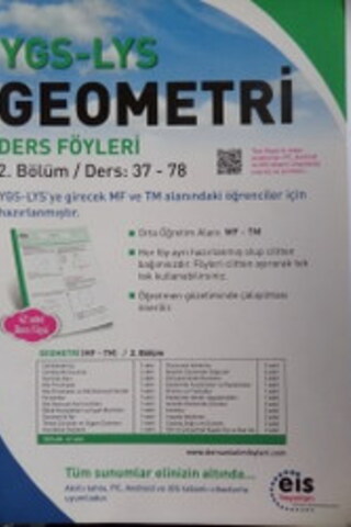 YGS - LYS Geometri Ders Föyleri 2. Bölüm / Ders 37-78
