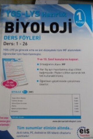 YGS - LYS Hazırlık Ders Föyleri 1. Kitap