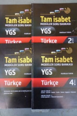 YGS Türkçe Modüler Soru Bankası / 4 Adet
