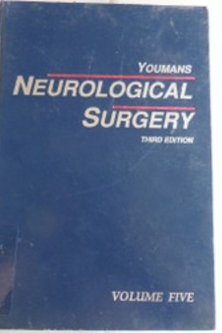 Youmans Neurological Surgery Volume Five Julian R. Youmans