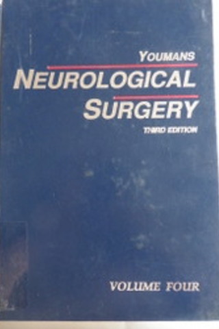 Youmans Neurological Surgery Volume Four Julian R. Youmans