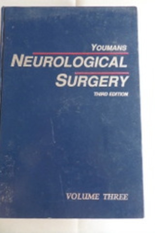Youmans Neurological Surgery Volume Three Julian R. Youmans