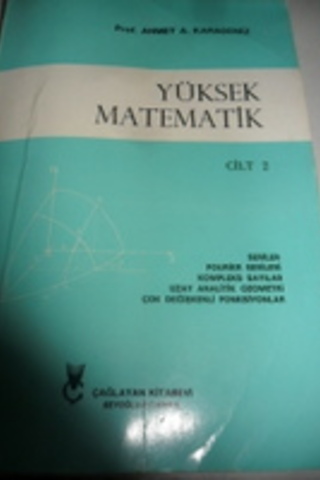 Yüksek Matematik Cilt 2 Ahmet A. Karadeniz
