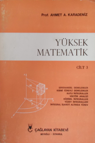 Yüksek Matematik Cilt 3 Ahmet Karadeniz