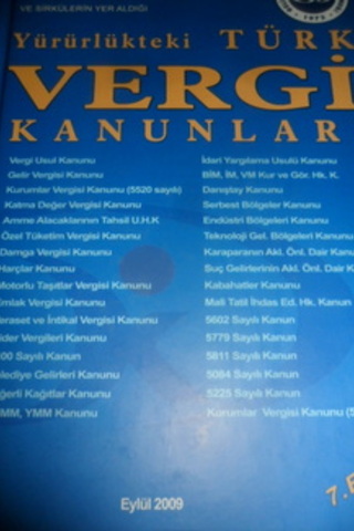 Yürürlükteki Türk Vergi Kanunları