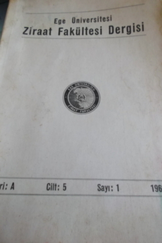 Ziraat Fakültesi Dergisi 1968 / 1