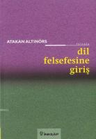 Dil Felsefesine Giriş