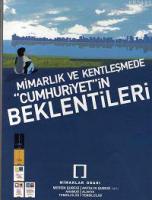Mimarlık Ve Kentleşmede Cumhuriyet'in Beklentileri