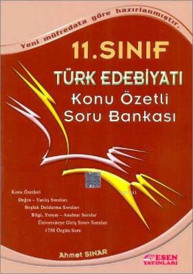 11. Sınıf Türk Edebiyatı Konu Özetli Soru Bankası Ahmet Sınar