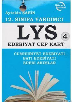 12. Sınıfa Yardımcı LYS Edebiyat- 4 Cep Kart Aytekin Şahin
