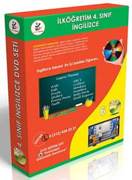 İlköğretim 4. Sınıf İngilizce Görüntülü DVD Seti (6 DVD)