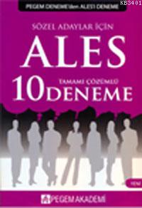ALES Tamamı Çözümlü 10 Deneme (Sözel Adaylar için) Komisyon
