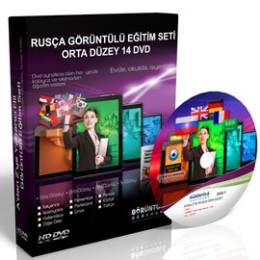 Rusça Eğitim Seti Orta Düzey Türkçe Anlatım 14 DVD