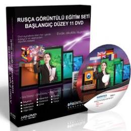 Rusça Eğitim Seti Başlangıç Düzey Türkçe Anlatım 11 DVD