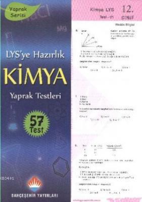 12.Sınıf YGS-LYS Kimya Yaprak Test Komisyon