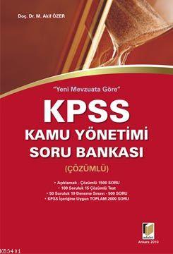 KPSS Kamu Yönetimi Soru Bankası Mehmet Akif Özer