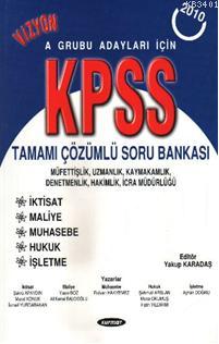 KPSS A Grubu Adayları İçin Tamamı Çözümlü Soru Bankası Komisyon