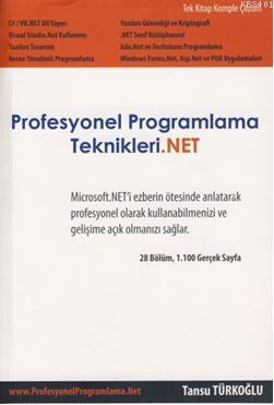 Profesyonel Programlama Teknikleri .NET Tansu Türkoğlu