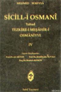 Sicil-i Osmani IV Mehmed Süreyya