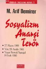 Sosyalizm-anarşi-terör Mehmet Arif Demirer