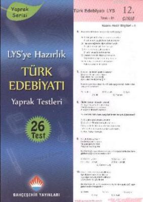 LYS'ye Hazırlık Türk Edebiyatı Yaprak Testleri (26 Test) Komisyon