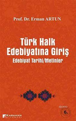 Türk Halk Edebiyatına Giriş Erman Artun