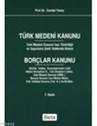 Türk Medeni Kanunu Borçlar Kanunu Cevdet Yavuz