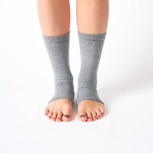Yoga / Pilates Çorabı - Kısa Kesim Gri