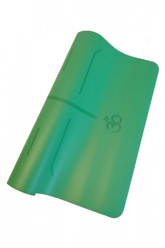 Rubber Yoga Mat Laser Line 5mm Yeşil